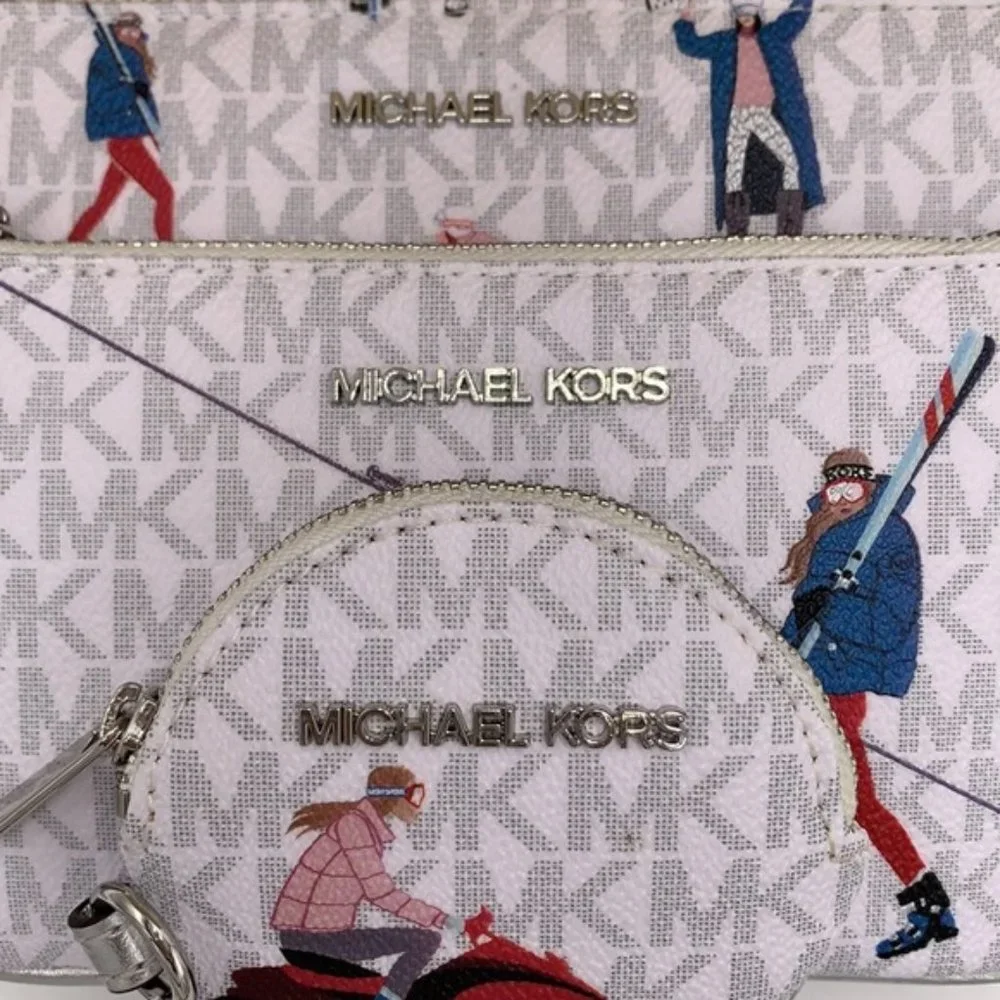 MICHAEL KORS JET SET GIRLS MULTIFUNCTIONAL WRISTLET TRIO BRIGHT WHITE MULTI - Picture 5 of 16